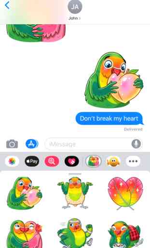 Amor aves vida Stickers 2