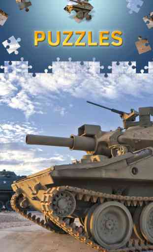 Tanque militar puzzle para adultos. Premium 2