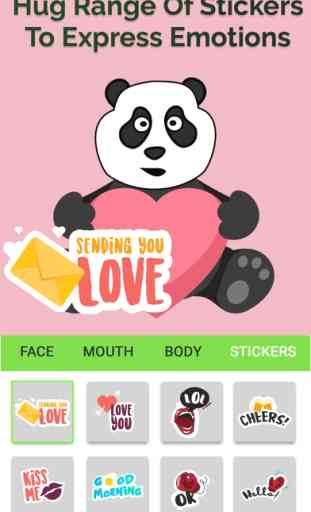 Panda Emoji: Hacer Panda Stickers & Moji 2