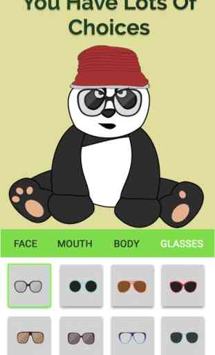 Panda Emoji: Hacer Panda Stickers & Moji 3