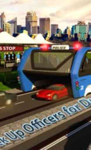 Policía Elevado Bus Simulador: Prisión Transporte 1