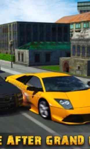 Policía Perseguir Auto Escapar: Caliente Racing 3D 1