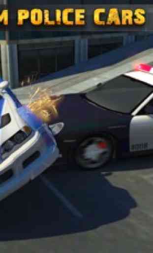 Policía Perseguir Auto Escapar: Caliente Racing 3D 4