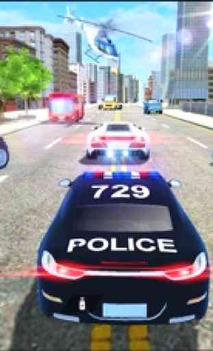 simulación de coche de policía 3