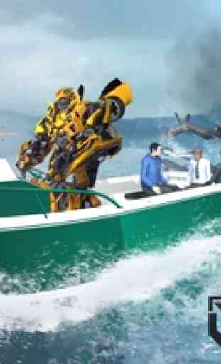 Robot Squad - Rescate de la playa: Héroe del robot 2