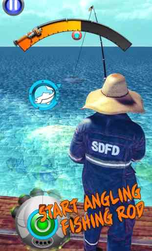 Simulador de captura de pesca en mar 1