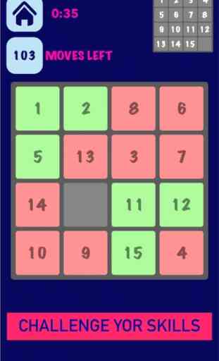 Sort It -8-15 Puzzle Block 3x3 4