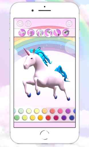 Unicorn 3D: Juegos de Pintar 2