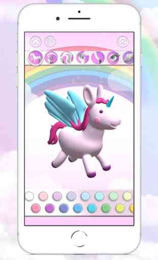 Unicorn 3D: Juegos de Pintar 3