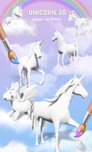 Unicorn 3D: Juegos de Pintar 4