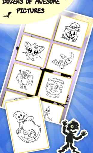 Libro de colorear de Halloween para los niños: Los niños de dibujo y juegos de pintura para niños 3