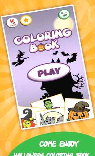 Libro de colorear de Halloween para los niños: Los niños de dibujo y juegos de pintura para niños 4