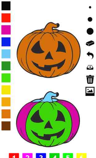 Libro para colorear de halloween para los niños: con muchas fotos como bruja, fantasma, calabaza, lápidas, disfraces y más. Juego para aprender: cómo dibujar una imagen 1