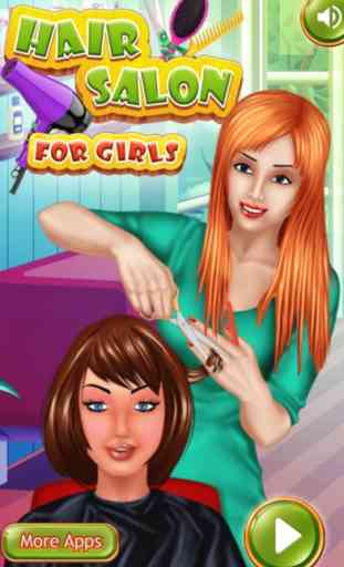 Peluquería juego para niñas : salón de pelo para chica y niña ! 1