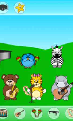Happy Band - Los niños instrumentos musicales sonidos 1