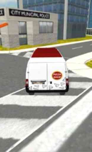 American Delivery Pizza Boy - Ultimate Van Sim 3D 2