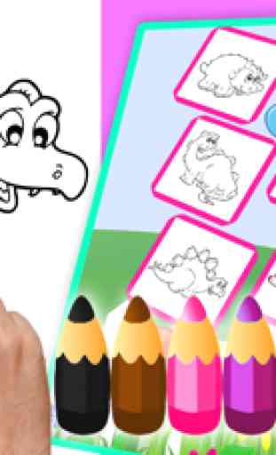dinosaurios dibujos para pintar juegos para pintar 3