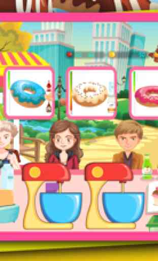Donut Maker Shop Juegos de cocina para niños 4