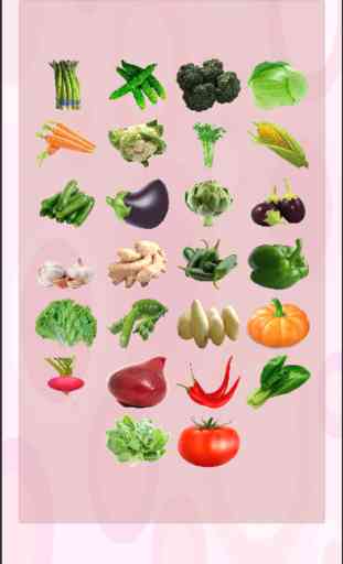 Easy Learning Nombres de verduras para niños peque 1