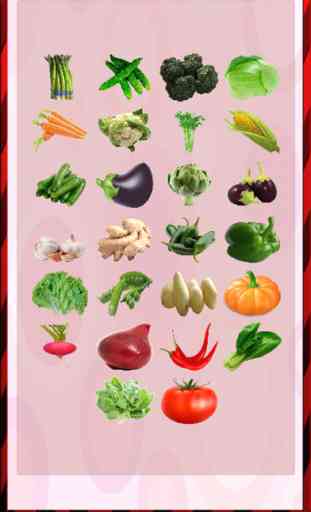 Easy Learning Nombres de verduras para niños peque 2