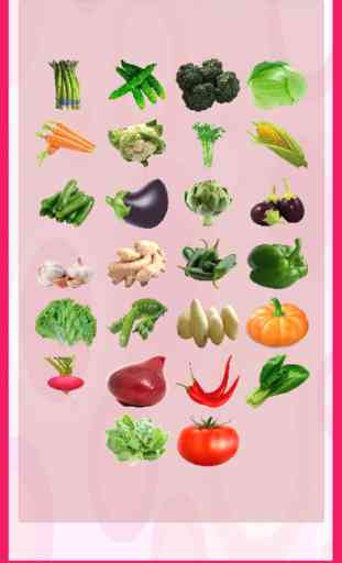 Easy Learning Nombres de verduras para niños peque 3