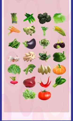 Easy Learning Nombres de verduras para niños peque 4