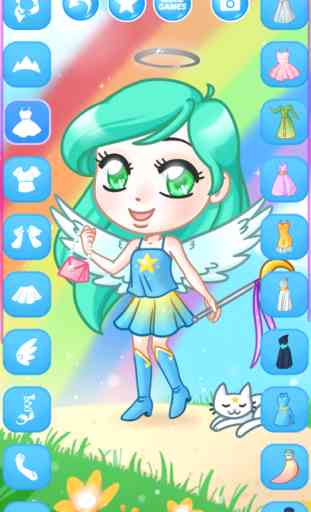 Juego de vestir ángel chibi - juegos para niñas 2