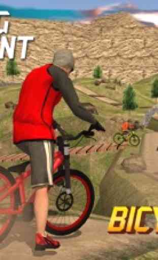 Offroad bicycle rider - uphill mountain BMX rider 3