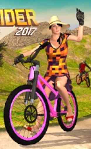 Offroad bicycle rider - uphill mountain BMX rider 4