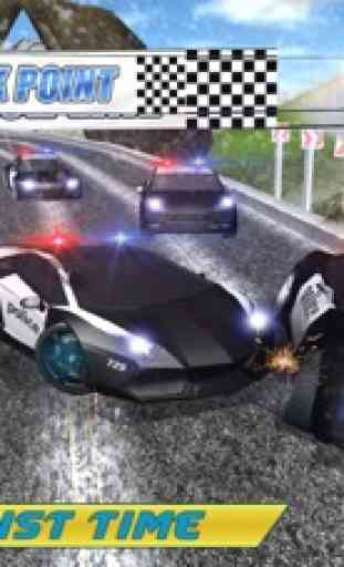 Policía Perseguir Cerro Carro 3D: Policías Chofer 3