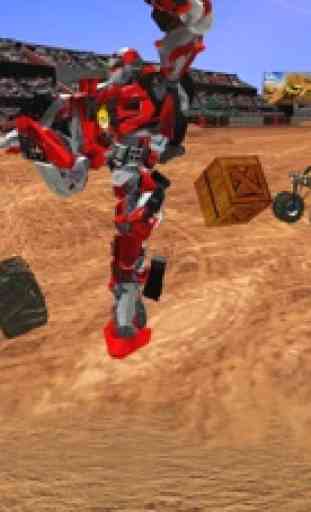 Robot vs Monster Trucks War 1