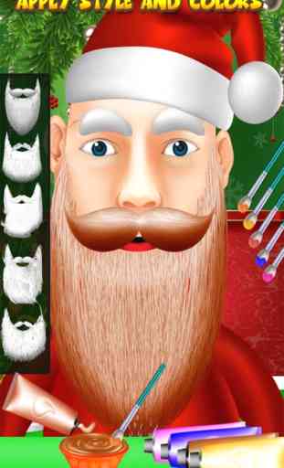 Súper Santa Salón de la barba - Juegos de Navidad 3