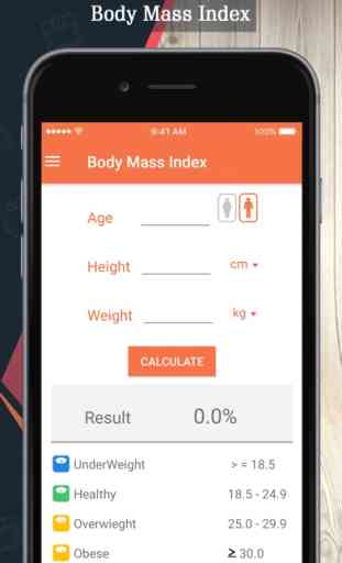 IMC Calculator - BMI, Body Fat 1