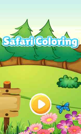Wonder Animal safari coloring book games for kids 1