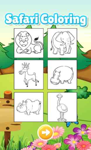 Wonder Animal safari coloring book games for kids 2