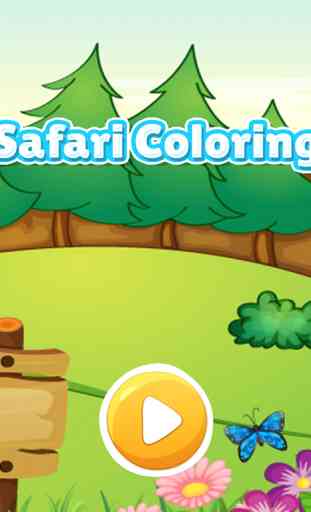 Wonder Animal safari coloring book games for kids 4