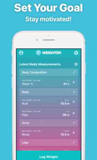 Weighten - Weight Tracking app 3