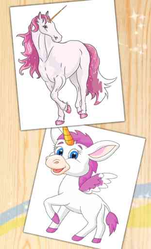 Pintar unicornios y pegasos – Libro para colorear 4