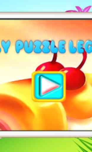 Jewel puzzle de bloques Launcher Leyenda - sabroso jalea y ladrillos resplandor tórridas 3