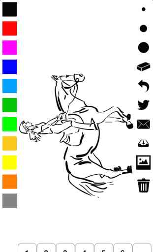 Libro para colorear caballos para niñas: aprender a dibujar poni, caballo y más 2
