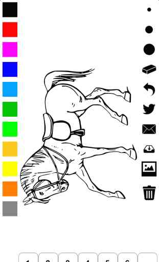 Libro para colorear caballos para niñas: aprender a dibujar poni, caballo y más 3