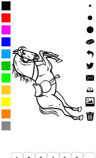 Libro para colorear caballos para niñas: aprender a dibujar poni, caballo y más 4