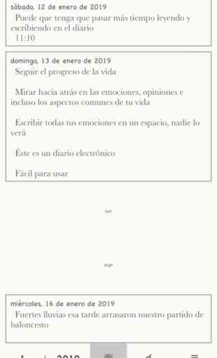 Diario simple - Mi diario 4