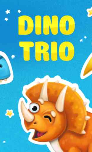 Dino Trio. Dinosaurio stickers 3