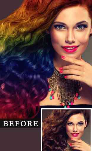 Cambiador de Color de pelo, color de pelo, peinado 4