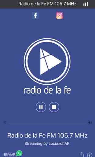 Radio de la Fe FM 105.7 MHz 2