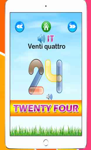 aprender Inglés a Italiano número 1 a 100 gratis | la educación para el preescolar y jardín de infancia 3