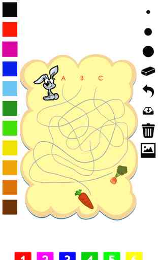 Labyrinth learning games - Juego de aprendizaje para niños de 3-5 años: laberintos, juegos y rompecabezas para el kinder, la escuela preescolar o guardería con animales. Ayuda perro, conejo, mono, ardilla, ratón y piratas en el laberinto 2