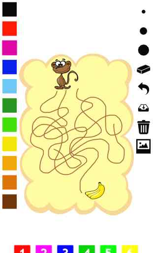 Labyrinth learning games - Juego de aprendizaje para niños de 3-5 años: laberintos, juegos y rompecabezas para el kinder, la escuela preescolar o guardería con animales. Ayuda perro, conejo, mono, ardilla, ratón y piratas en el laberinto 4