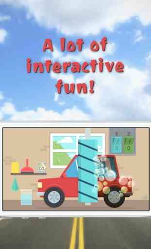 Los niños pequeños y niños de coches de juguete de conducción de juegos gratuitos con Lavado de coches y mecánicos de coche 2